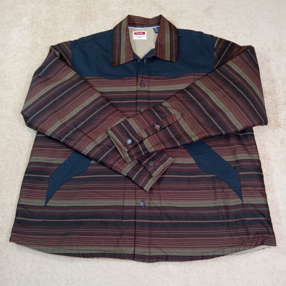 Wrangler Sherpa Lined Lightweight Jacket Men's‎ XL Multicolor
